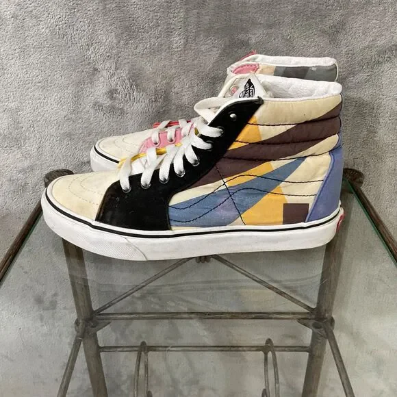 Vans MoMA Shoes Sk8-Hi Museum of Modern Art Skate Sneaker 2020 Women 8 Rainbow - Picture 4 of 12